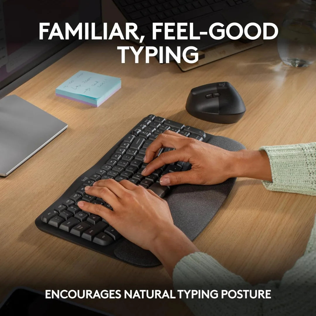 Wireless Ergonomic Keyboard Logitech Wave Keys