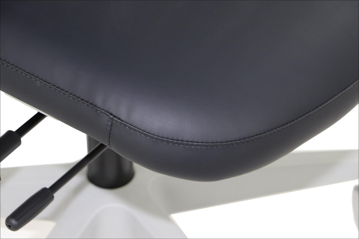 SELLA – Black / grey frame – Upholstered seat and adjustment controls