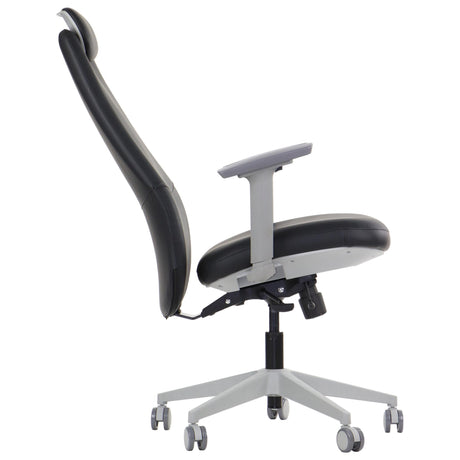 SELLA – Black / grey frame – Reclined side view