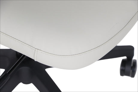 SELLA – Beige / black frame – Upholstered seat and adjustment controls