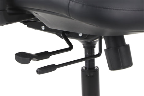 SELLA – Black / black frame – Seat adjustment controls