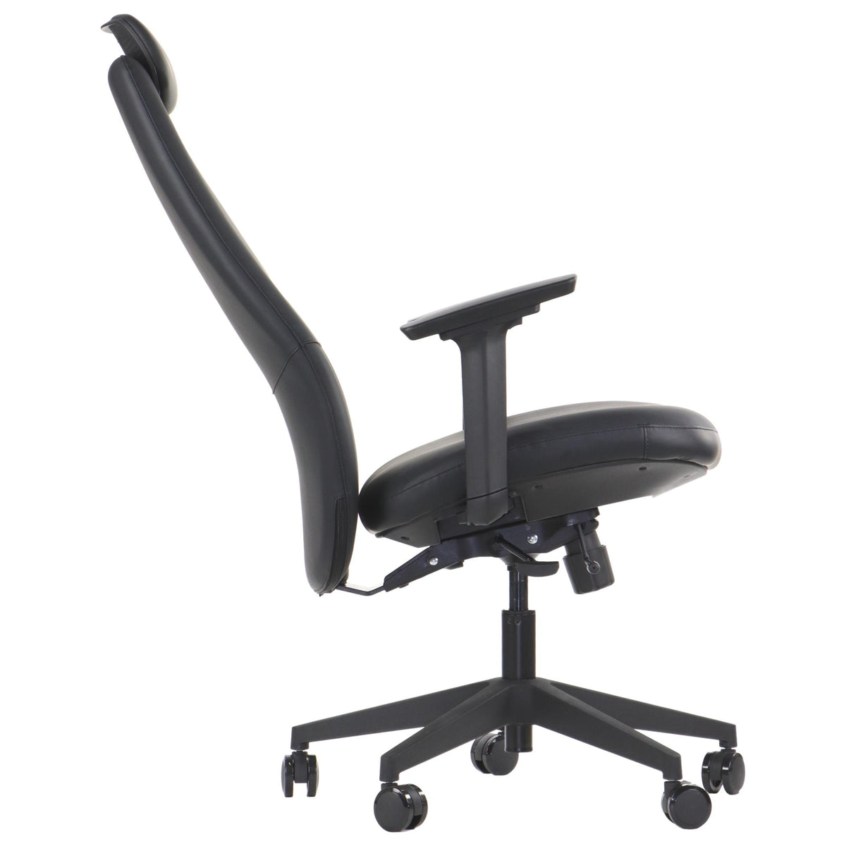 SELLA – Black / black frame – Reclined side view
