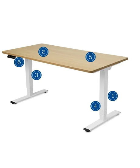 Height-Adjustable Desk Supra 2 - Rounded Edges