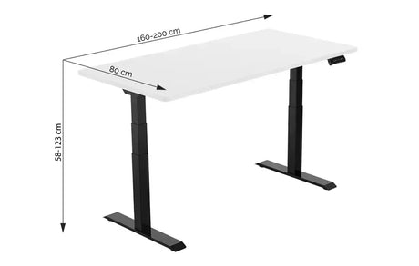 Height-Adjustable Desk Supra 2 - Rounded Edges