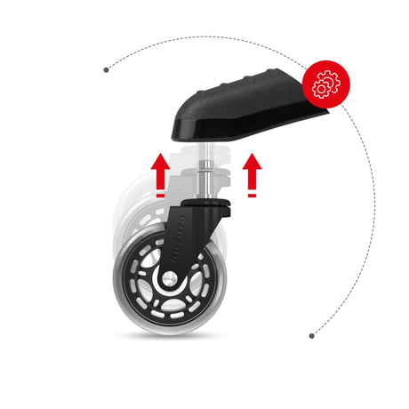 Huzaro Casters 2.0 Black chair wheels - image 4
