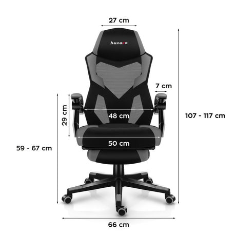 Huzaro Combat 3.1 Grey gaming chair - image 8