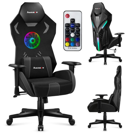 Huzaro Combat 7.6 RGB Black gaming chair - image 1