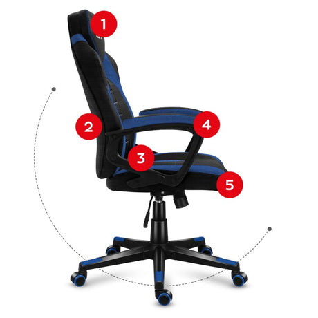 Huzaro Force 2.5 Blue Mesh gaming chair - image 9