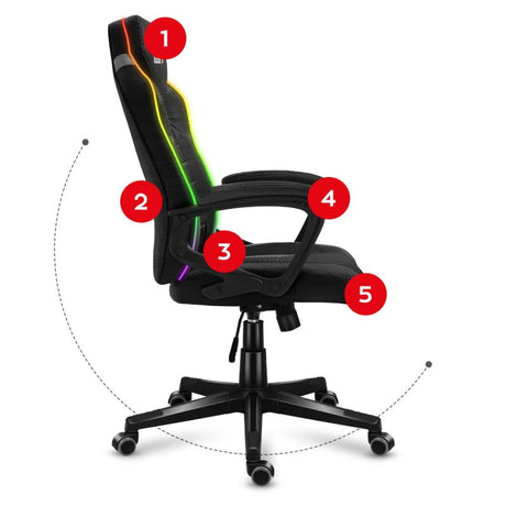 Huzaro Force 2.5 RGB Mesh gaming chair - image 10