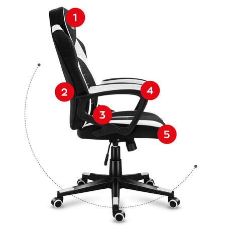 Huzaro Force 2.5 White Mesh gaming chair - image 10