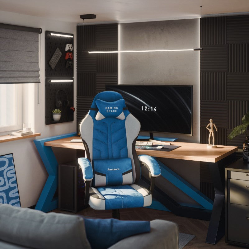 Huzaro Force 2.7 Blue velour gaming chair - image 3