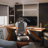 Huzaro Force 2.7 Grey velour gaming chair - image 3