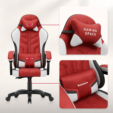 Huzaro Force 2.7 Red velour gaming chair - image 4