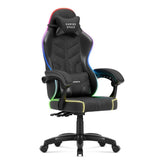 Huzaro Force 2.7 RGB Black velour gaming chair - image 1