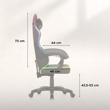 Huzaro Force 2.7 RGB Black velour gaming chair - image 9
