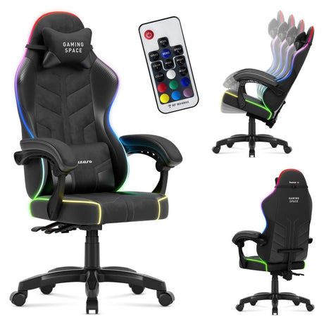 Huzaro Force 2.7 RGB Black velour gaming chair - image 14