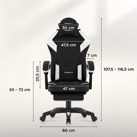 Huzaro Force 3.7 White Carbon gaming chair - image 10