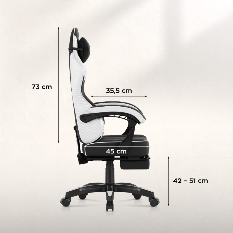 Huzaro Force 3.7 White Carbon gaming chair - image 12