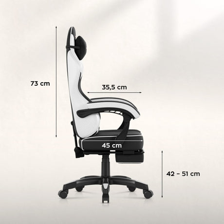 Huzaro Force 3.7 White Carbon gaming chair - image 12