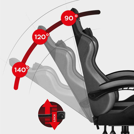 Huzaro Force 4.7 Grey Mesh gaming chair - image 3