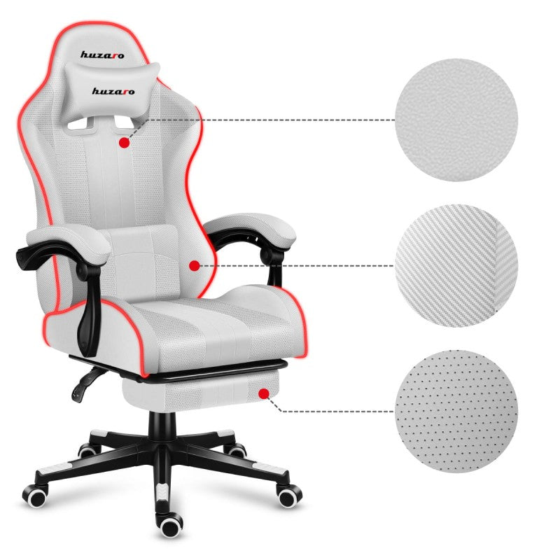 Huzaro Force 4.7 RGB White gaming chair - image 17