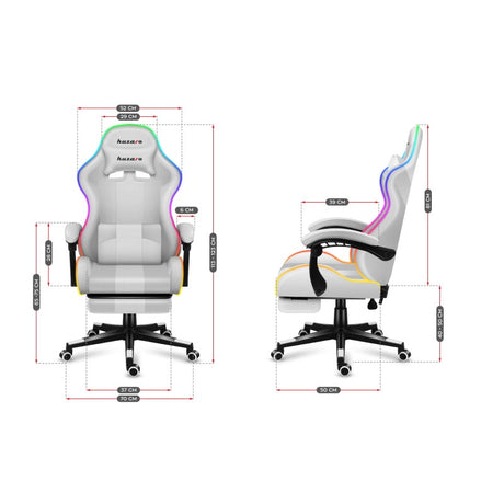 Huzaro Force 4.7 RGB White gaming chair - image 20