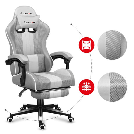 Huzaro Force 4.7 White Mesh gaming chair - image 13