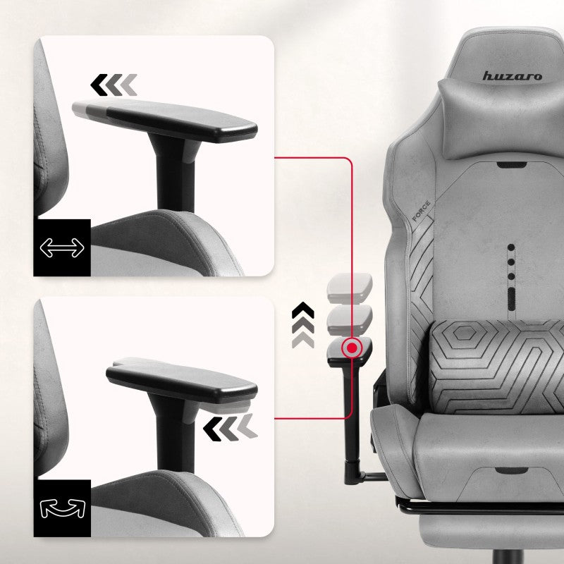 Huzaro Force 8.1 Grey gaming chair - image 6