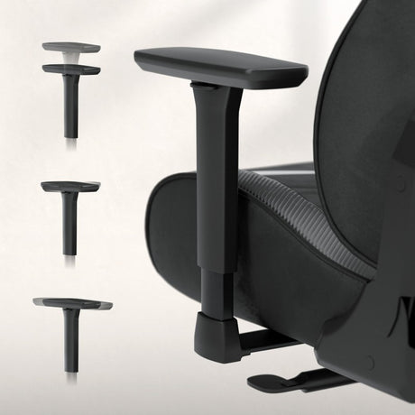 Huzaro Force 8.3 Carbon Black Suede Gaming Chair - image 2