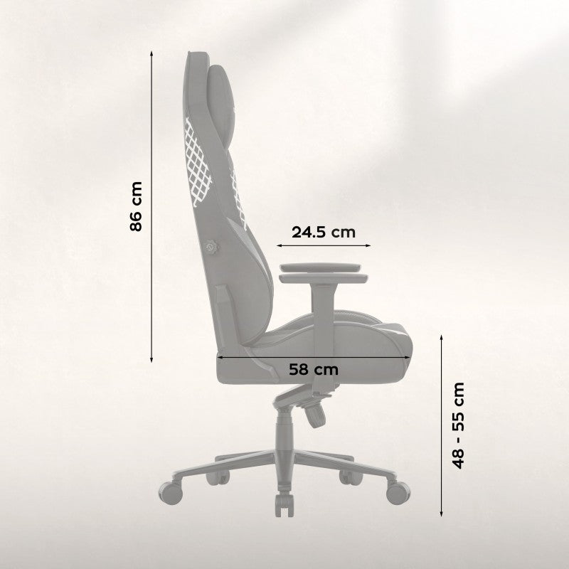 Huzaro Force 8.3 Carbon Black Suede Gaming Chair - image 13