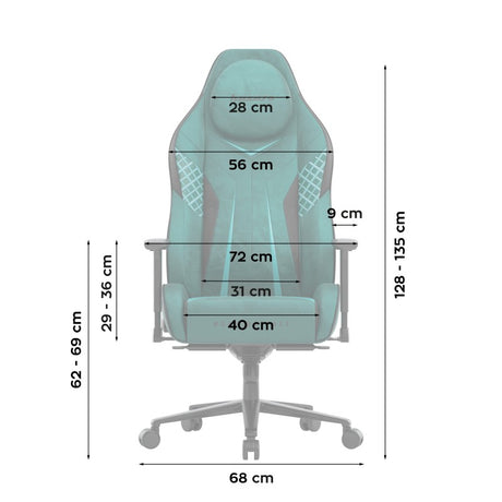 Huzaro Force 8.3 Green Suede Gaming Chair - image 10