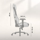 Huzaro Force 8.3 Grey Suede Gaming Chair - image 6