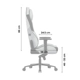 Huzaro Force 8.3 Grey Suede Gaming Chair - image 7