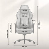 Huzaro Force 8.3 Grey Suede Gaming Chair - image 8