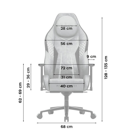 Huzaro Force 8.3 Grey Suede Gaming Chair - image 9