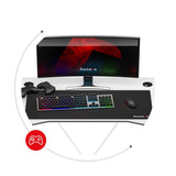 Huzaro Hero 1.4 White 100 cm gaming desk - image 3