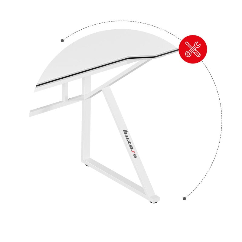 Huzaro Hero 1.6 White 120 cm gaming desk - image 9