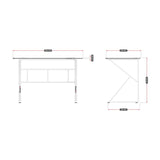 Huzaro Hero 1.6 White 120 cm gaming desk - image 14