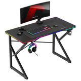Huzaro Hero 1.7 RGB Black 120 cm gaming desk - image 1