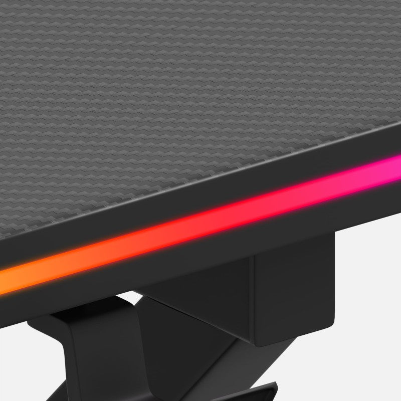 Huzaro Hero 1.7 RGB Black 120 cm gaming desk - image 3