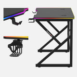 Huzaro Hero 1.7 RGB Black 120 cm gaming desk - image 4