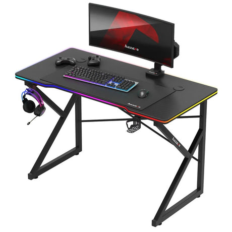 Huzaro Hero 1.7 RGB Black 120 cm gaming desk - image 8