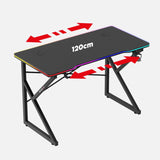 Huzaro Hero 1.7 RGB Black 120 cm gaming desk - image 12