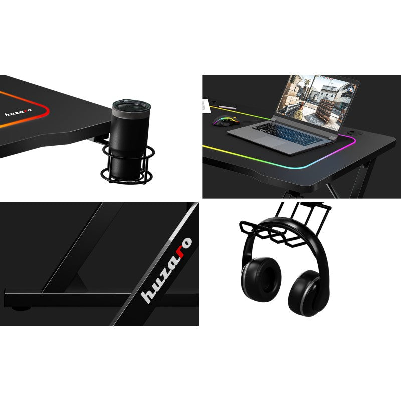 Huzaro Hero 1.8 Black 100 cm gaming desk - image 9
