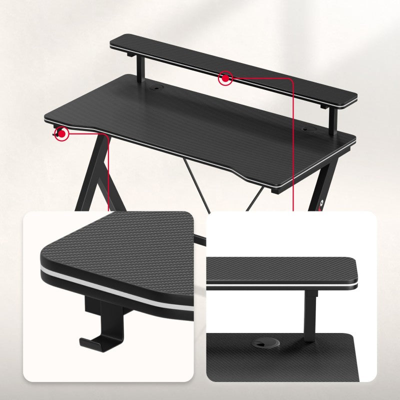 Huzaro Hero 1.9 Black 120 cm gaming desk - image 3