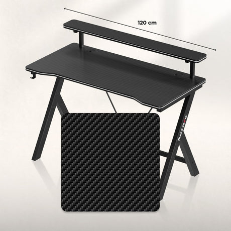 Huzaro Hero 1.9 Black 120 cm gaming desk - image 4
