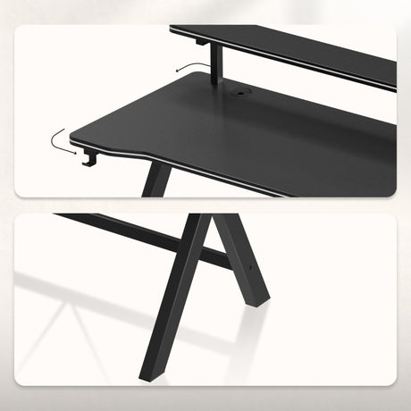 Huzaro Hero 1.9 Black 120 cm gaming desk - image 5
