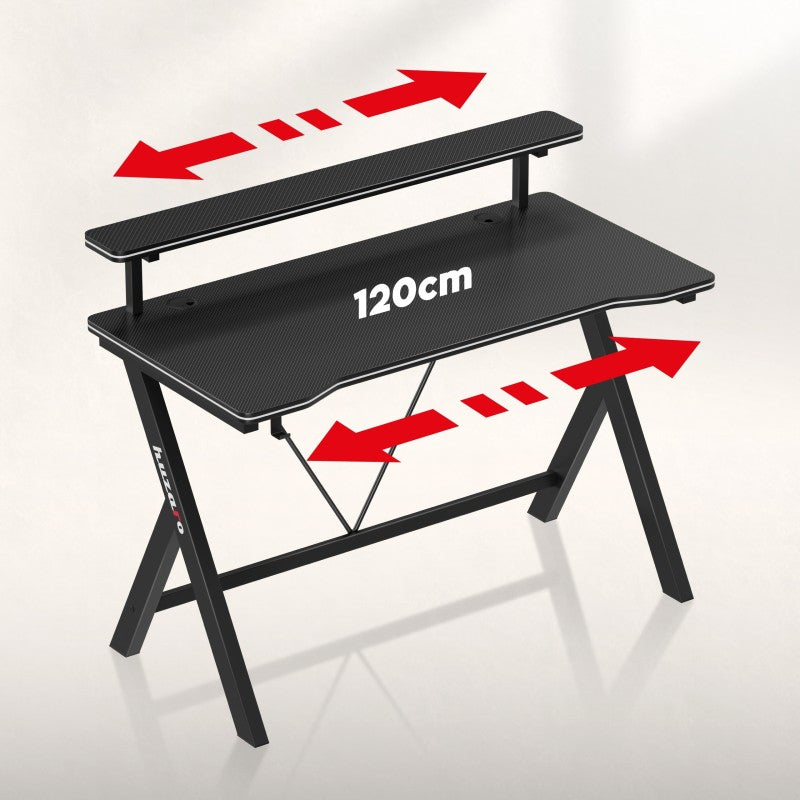 Huzaro Hero 1.9 Black 120 cm gaming desk - image 12