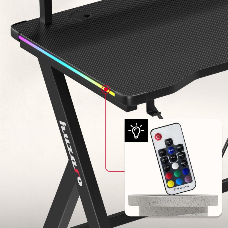 Huzaro Hero 1.9 RGB gaming desk 120 cm - image 3