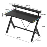 Huzaro Hero 1.9 RGB gaming desk 120 cm - image 13